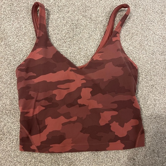 Red Camo Lululemon Align Tank top - Picture 1 of 3